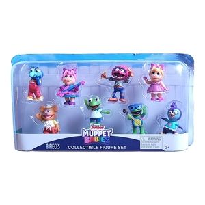 Disney Junior Muppets Babies 8 Figure Collectible Figure Set Kermit& MsPiggy NIB